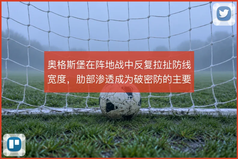 奥格斯堡在阵地战中反复拉扯防线宽度，肋部渗透成为破密防的主要手段